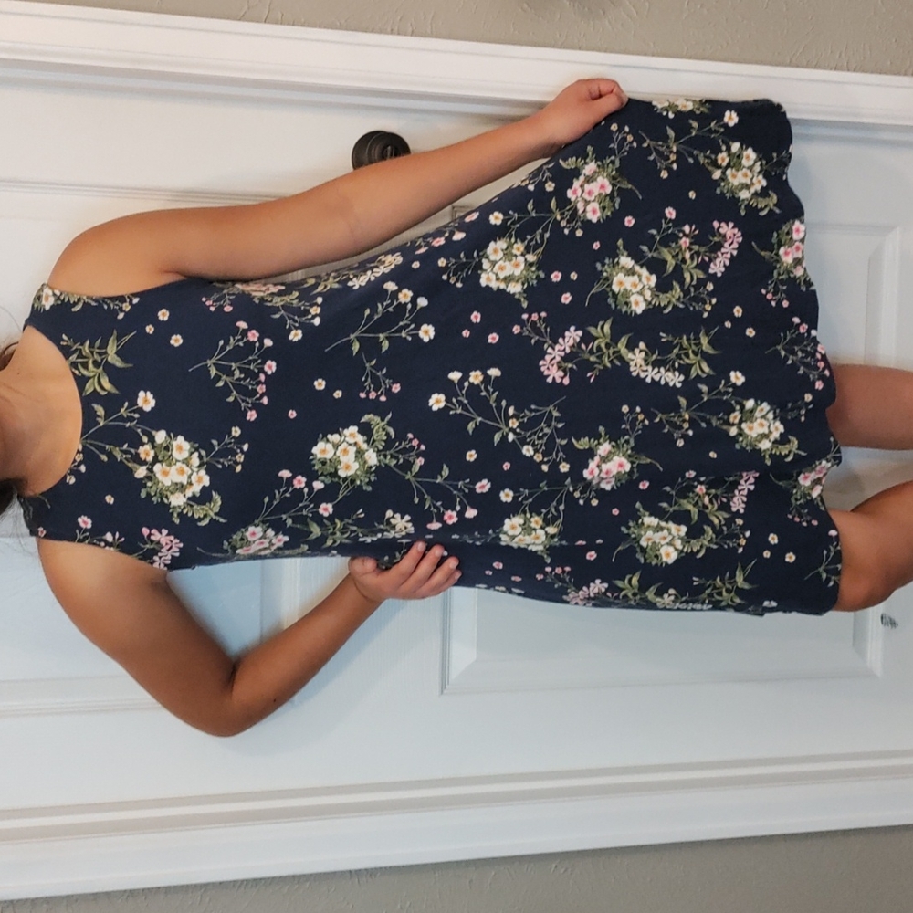 Floral Blue Summer Dress